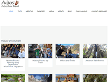Tablet Screenshot of blog.adiosadventuretravel.com